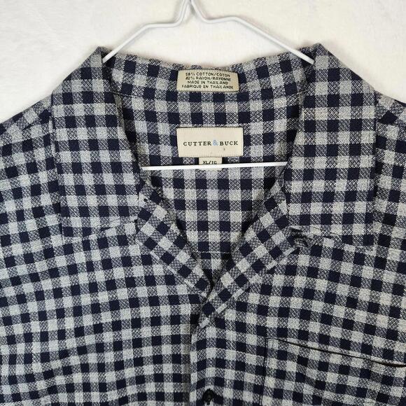 Cutter And Buck Short Sleeve Button Down‎ Checked Shirt Size XL - Picture 4 of 8